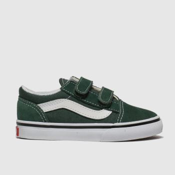 vans dark green old skool v trainers toddler vans dark green old skool v trainers toddler