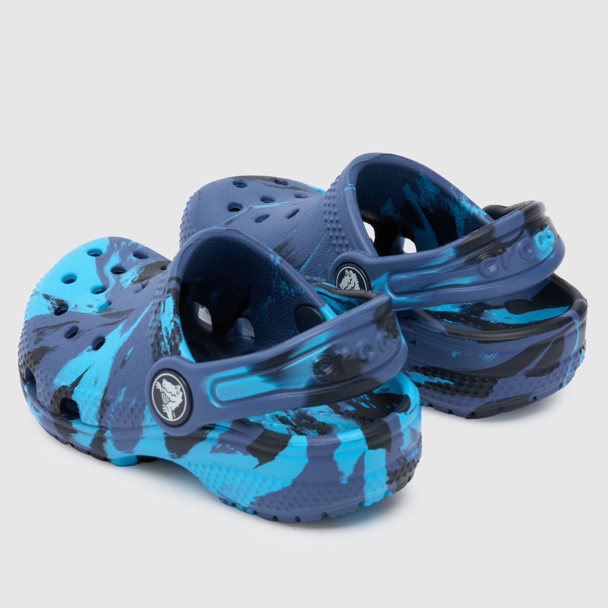 Crocs Classic Marbled Clog Boys Toddler in Navy Multi Crocs Classic Marbled Clog 7