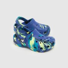 Crocs Classic Clog Boys Toddler in Navy & Green Crocs Classic Clog,3 of 4