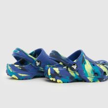 Crocs Classic Clog Boys Toddler in Navy & Green Crocs Classic Clog,4 of 4