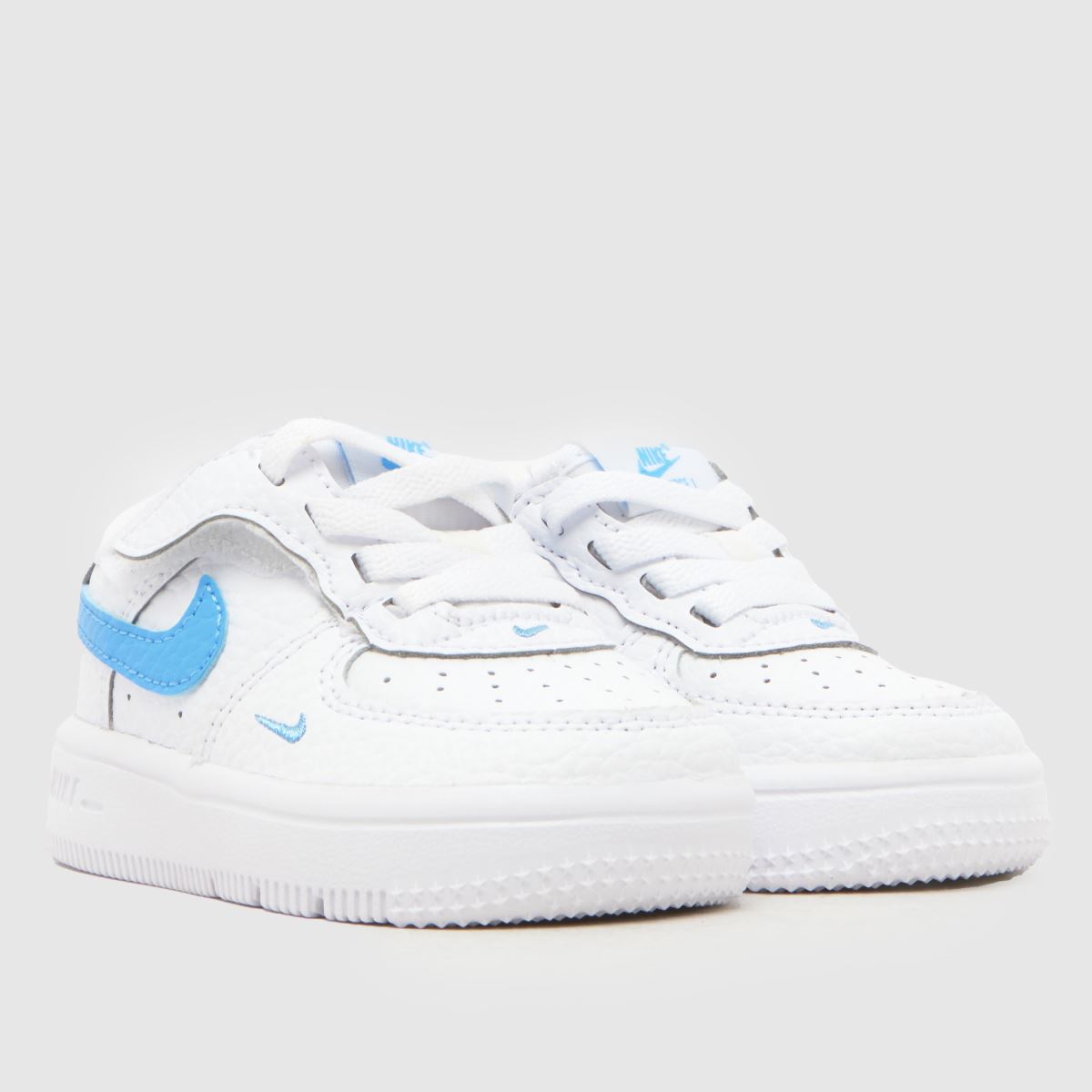 Nike Force 1 Low EasyOn Boys Toddler in White & Blue Nike Force 1 Low EasyOn 1
