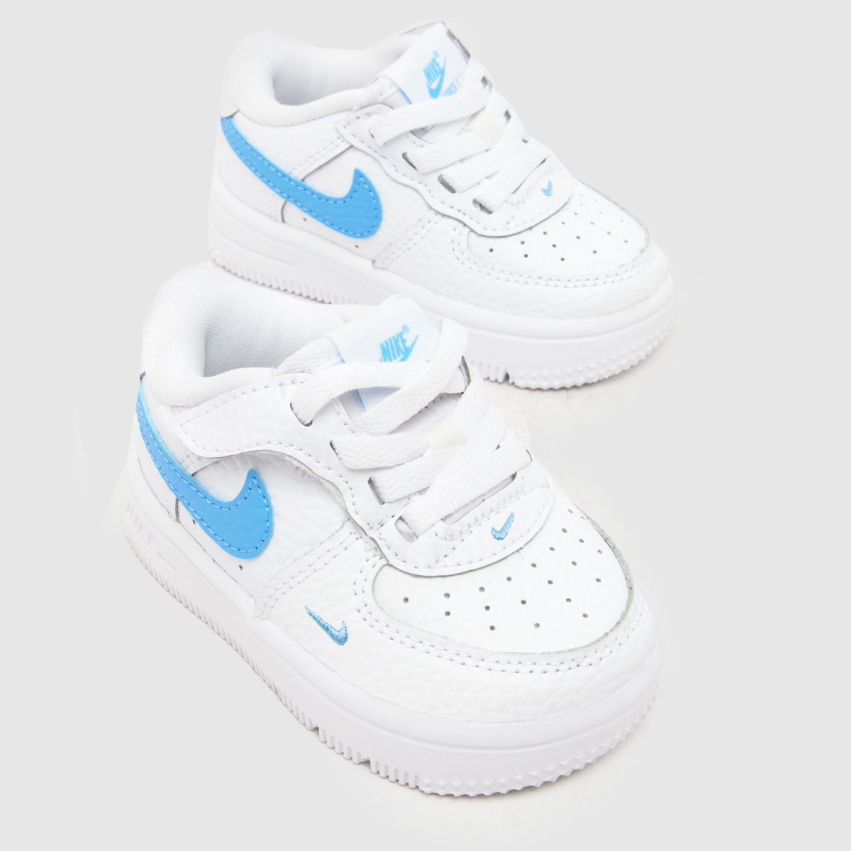 Nike Force 1 Low EasyOn Boys Toddler in White & Blue Nike Force 1 Low EasyOn 4