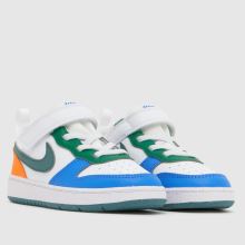 Nike Court Borough Low Boys Toddler in White Multi Nike Court Borough Low,2 of 4
