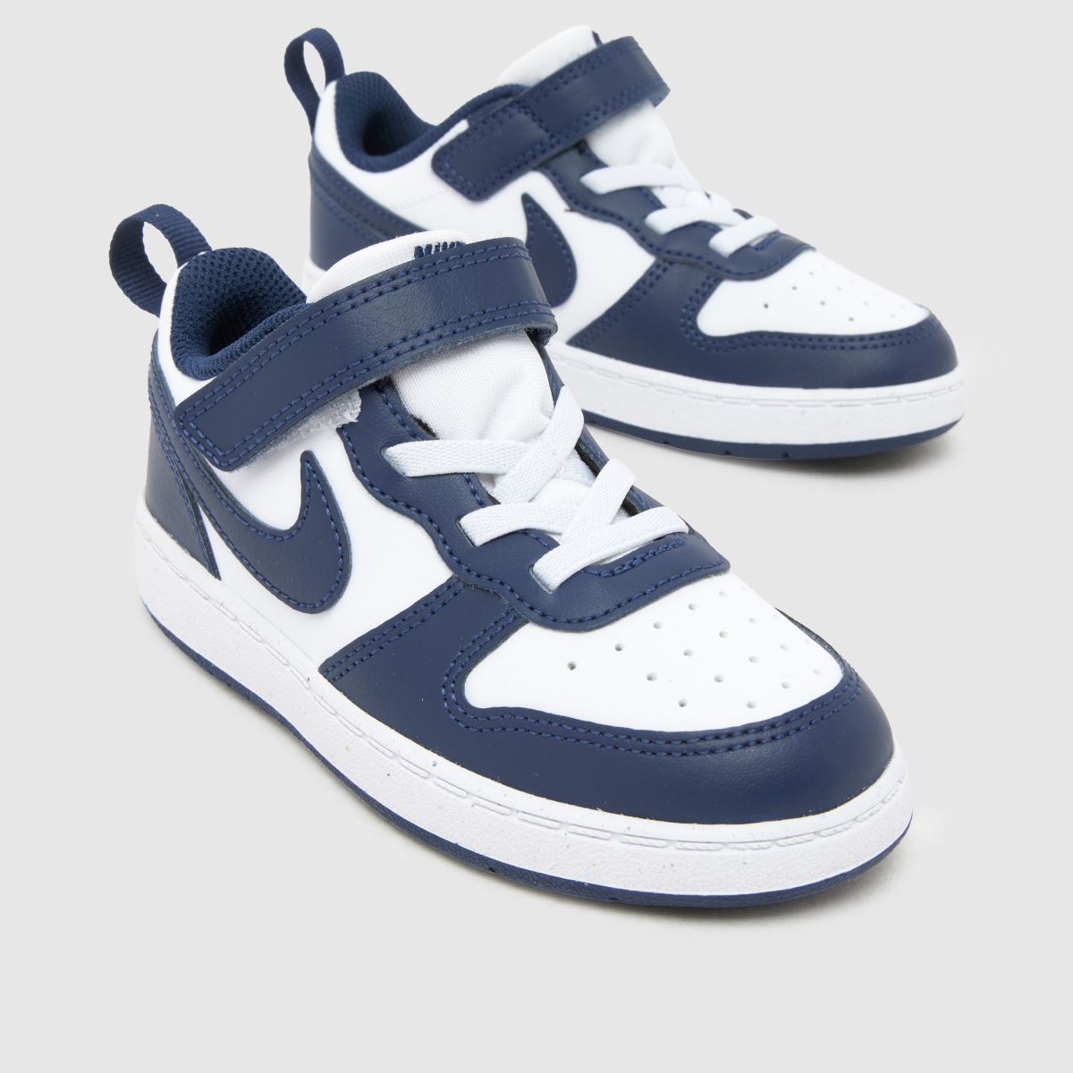 Nike Court Borough Low Boys Toddler in White & Navy Nike Court Borough Low 4