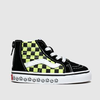 vans black & green sk8-hi zip x bmx trainers toddler vans black & green sk8-hi zip x bmx trainers toddler