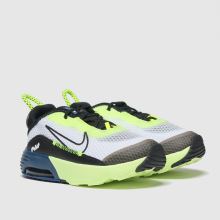 nike air max 2090 trainers in white and black