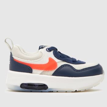 Nike White & Navy Air Max Motif Boys Toddler