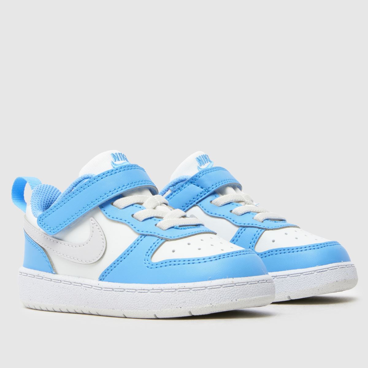 Nike Court Borough Low Boys Toddler in White & Pl Blue Nike Court Borough Low 1