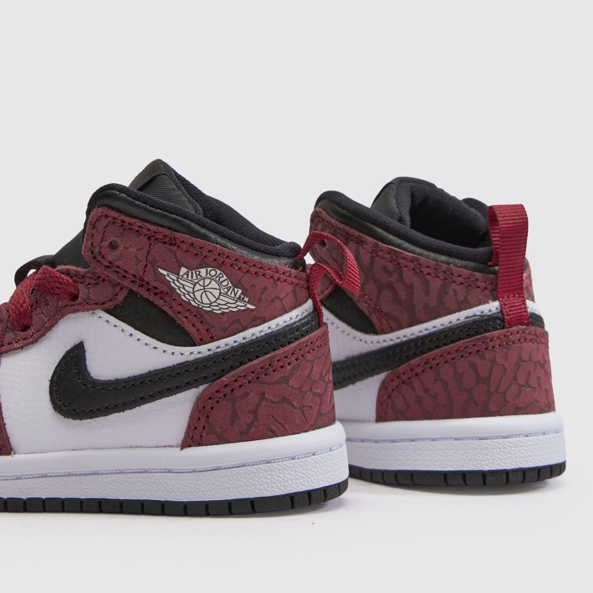 Nike Jordan Air 1 Mid Boys Toddler in White & Red Nike Jordan Air 1 Mid 7