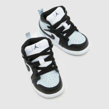 Nike Jordan 1 Mid Boys Toddler in Black and blue Nike Jordan 1 Mid,3 of 4