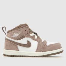 Nike Jordan 1 Mid Boys Toddler in Stone Multi Nike Jordan 1 Mid,1 of 4