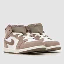 Nike Jordan 1 Mid Boys Toddler in Stone Multi Nike Jordan 1 Mid,2 of 4