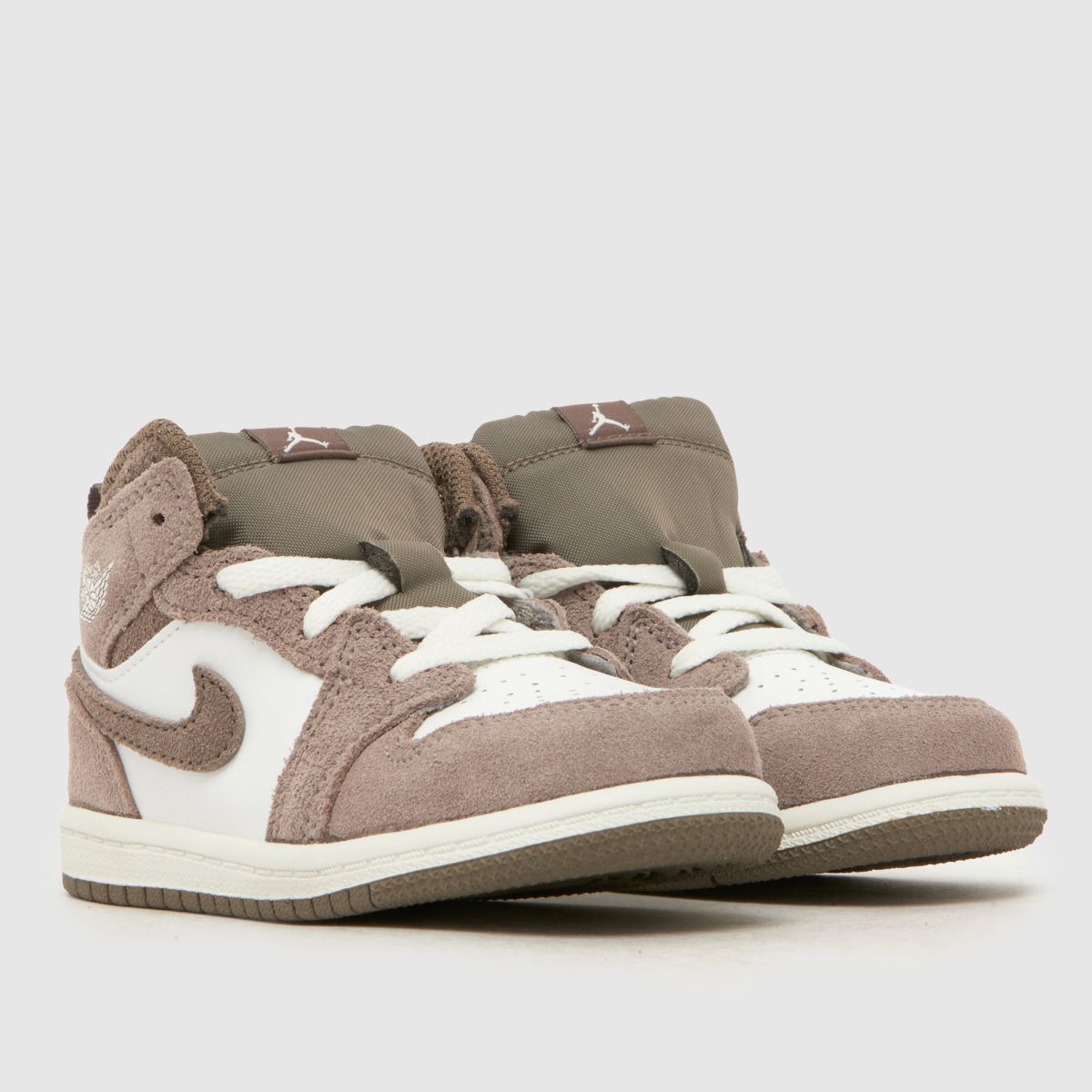 Nike Jordan 1 Mid Boys Toddler in Stone Multi Nike Jordan 1 Mid 1