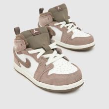 Nike Jordan 1 Mid Boys Toddler in Stone Multi Nike Jordan 1 Mid,3 of 4
