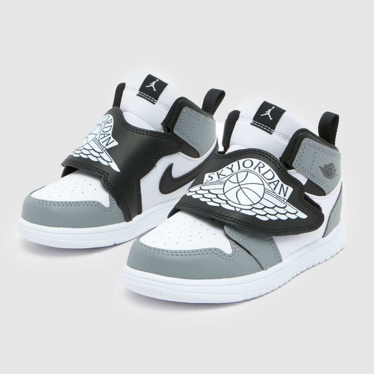 Nike Jordan Sky Jordan 1 Boys Toddler in White & grey Nike Jordan Sky Jordan 1 4