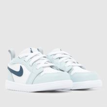 Nike Jordan 1 Low ALT Boys Toddler in White & Pl Blue Nike Jordan 1 Low ALT,2 of 4