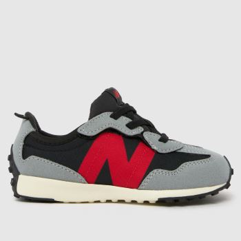 New Balance Black & Grey 327 Boys Toddler