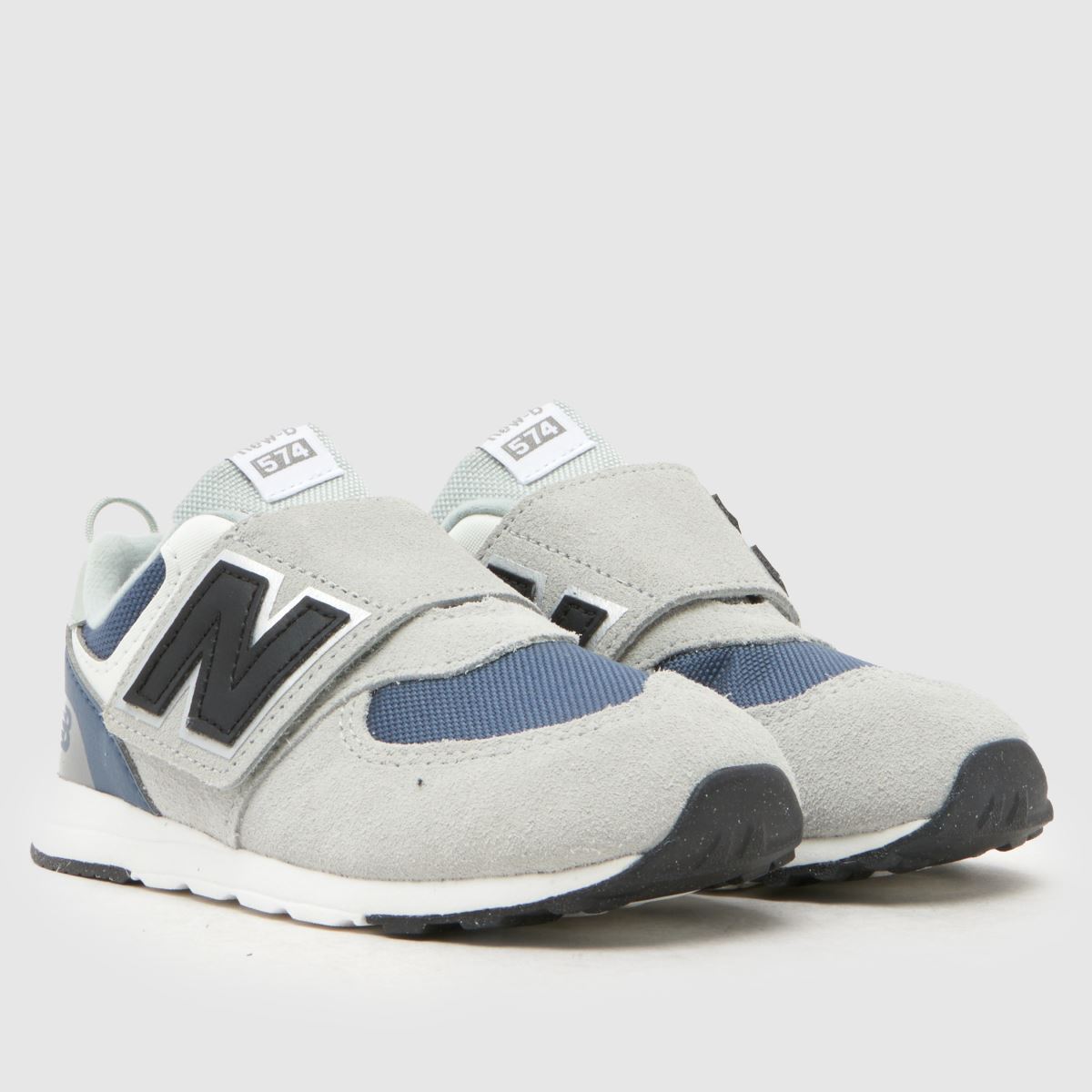 New Balance 574 V Boys Toddler in Grey & Navy New Balance 574 V 1