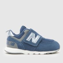 New Balance 574 V Boys Toddler in Navy & Pl Blue New Balance 574 V,1 of 4