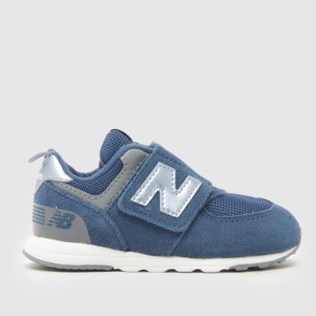 New Balance Navy & Pl Blue 574 V Boys Toddler
