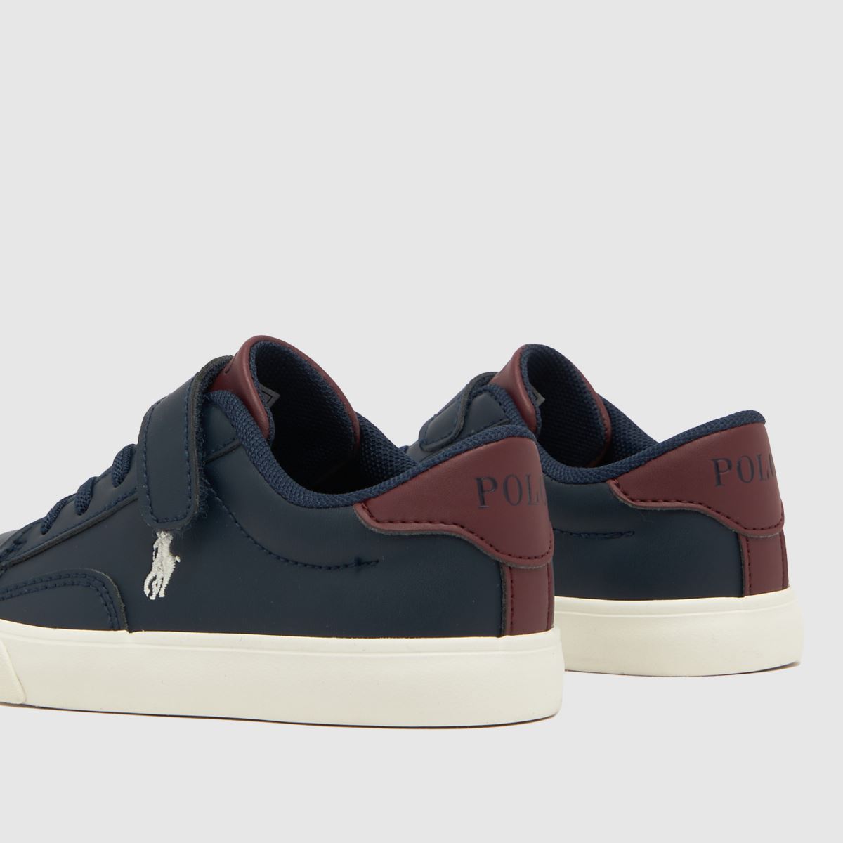 Polo Ralph Lauren Navy & Red Theron V Boys Toddler Trainers Polo Ralph Lauren Navy & Red Theron V Boys Toddler Trainers