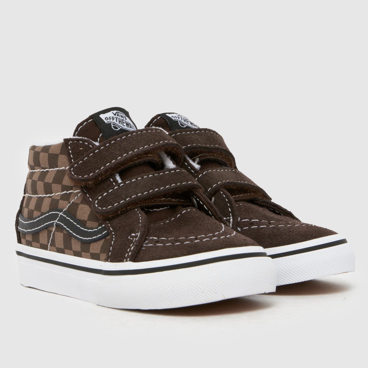 Vans Sk8 Mid Reissue V Boys Toddler in Brown Vans Sk8 Mid Reissue V 1