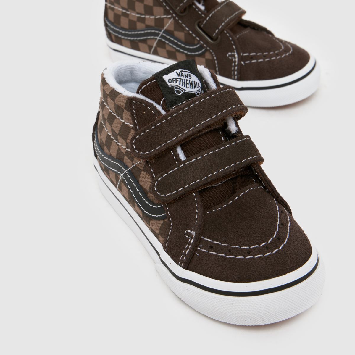Vans Sk8 Mid Reissue V Boys Toddler in Brown Vans Sk8 Mid Reissue V 4
