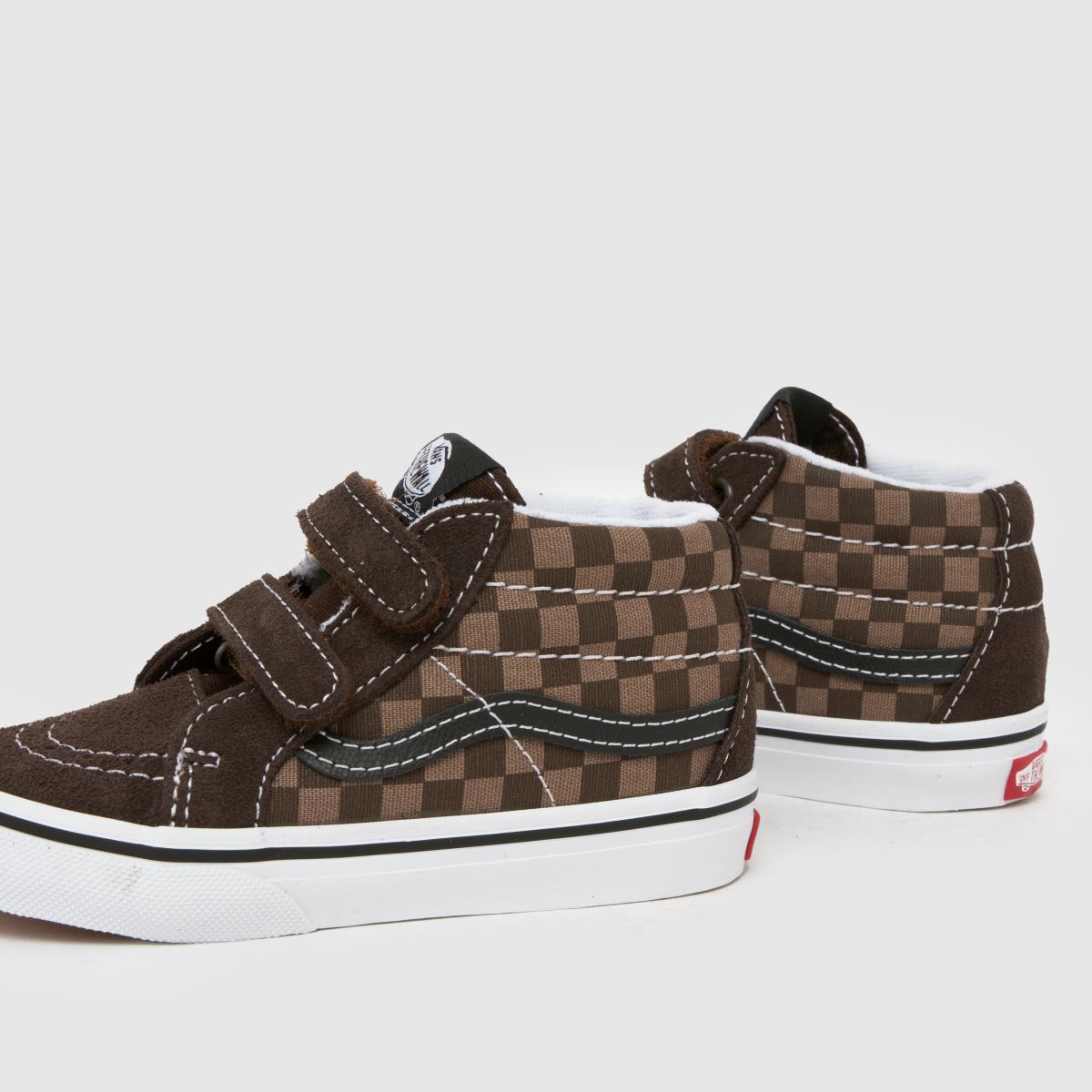 Vans Sk8 Mid Reissue V Boys Toddler in Brown Vans Sk8 Mid Reissue V 7