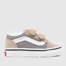 Vans Old Skool V Boys Toddler in Grey Multi Vans Old Skool V,1 of 4