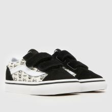 Vans Old Skool V Boys Toddler in Black & White Vans Old Skool V,2 of 4