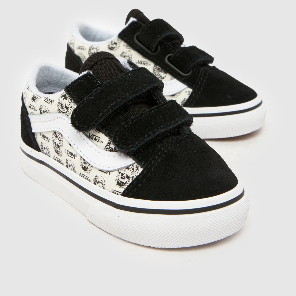 Vans Old Skool V Boys Toddler in Black & White Vans Old Skool V 4