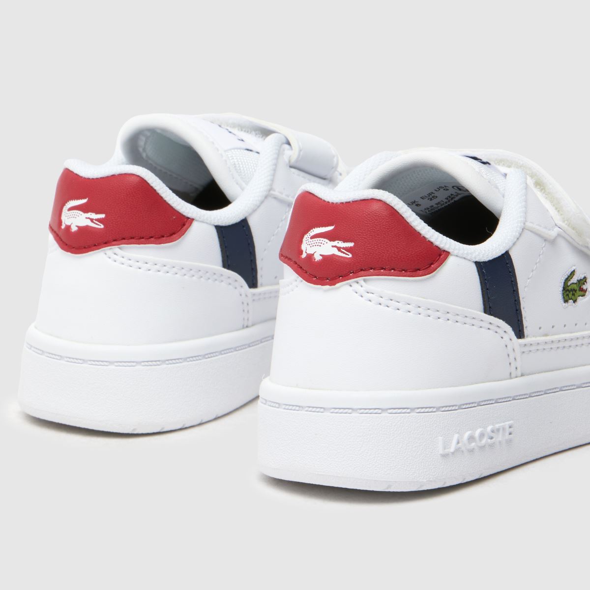 Kids Boys Toddler White Multi Lacoste T-Clip Set Trainers schuh