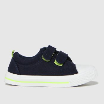 schuh navy & lime major 2v Boys Toddler Trainers schuh navy & lime major 2v Boys Toddler Trainers