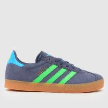 adidas Gazelle Boys Junior in Navy & Green adidas Gazelle,1 of 4