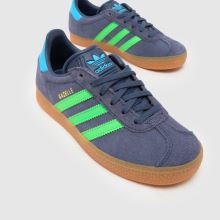 adidas Gazelle Boys Junior in Navy & Green adidas Gazelle,3 of 4
