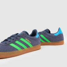 adidas Gazelle Boys Junior in Navy & Green adidas Gazelle,4 of 4