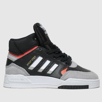 adidas black & grey drop step trainers junior adidas black & grey drop step trainers junior