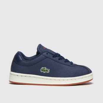 Lacoste navy & orange masters trainers junior Lacoste navy & orange masters trainers junior
