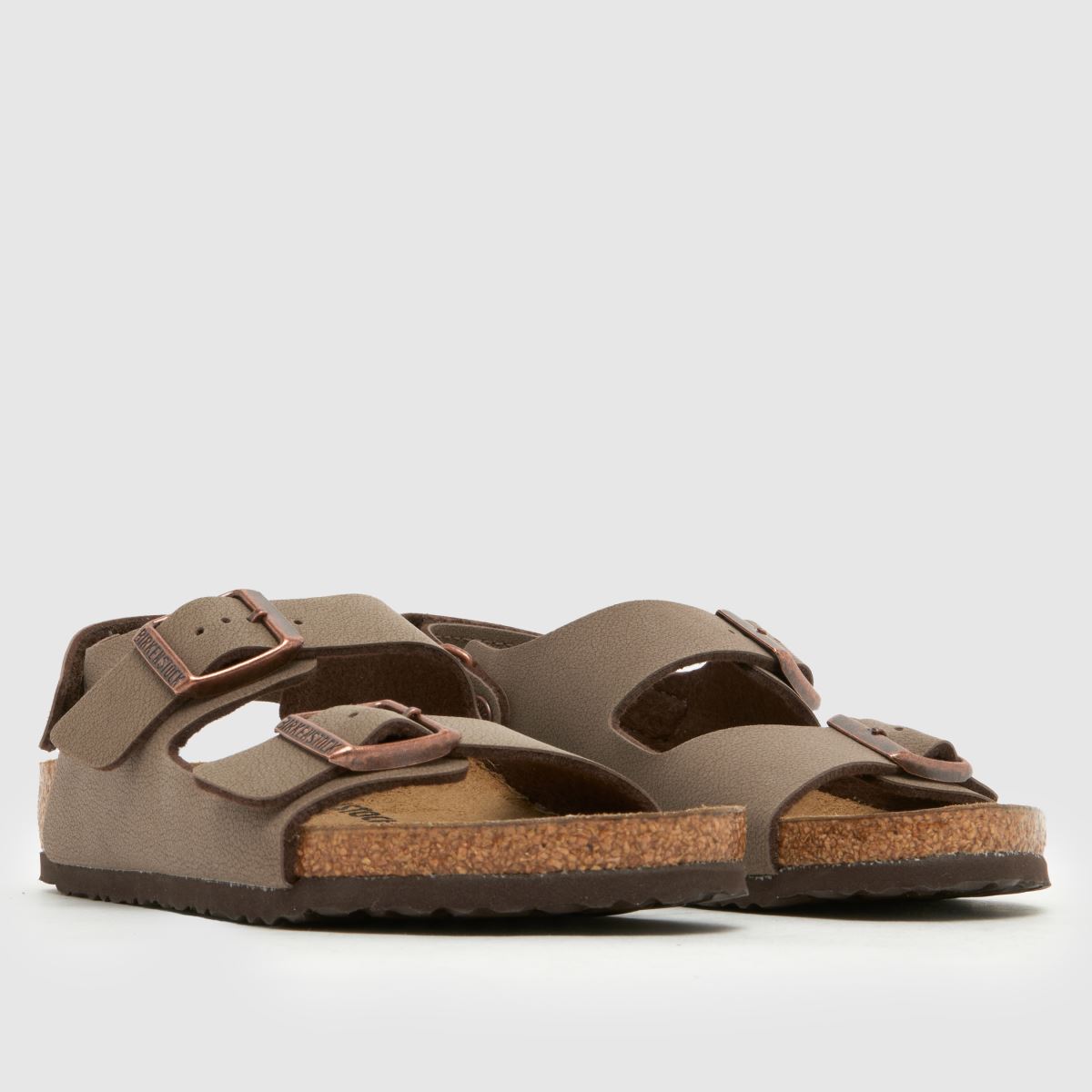 BIRKENSTOCK Milano Narrow Fit Boys Junior in Brown BIRKENSTOCK Milano Narrow Fit 1
