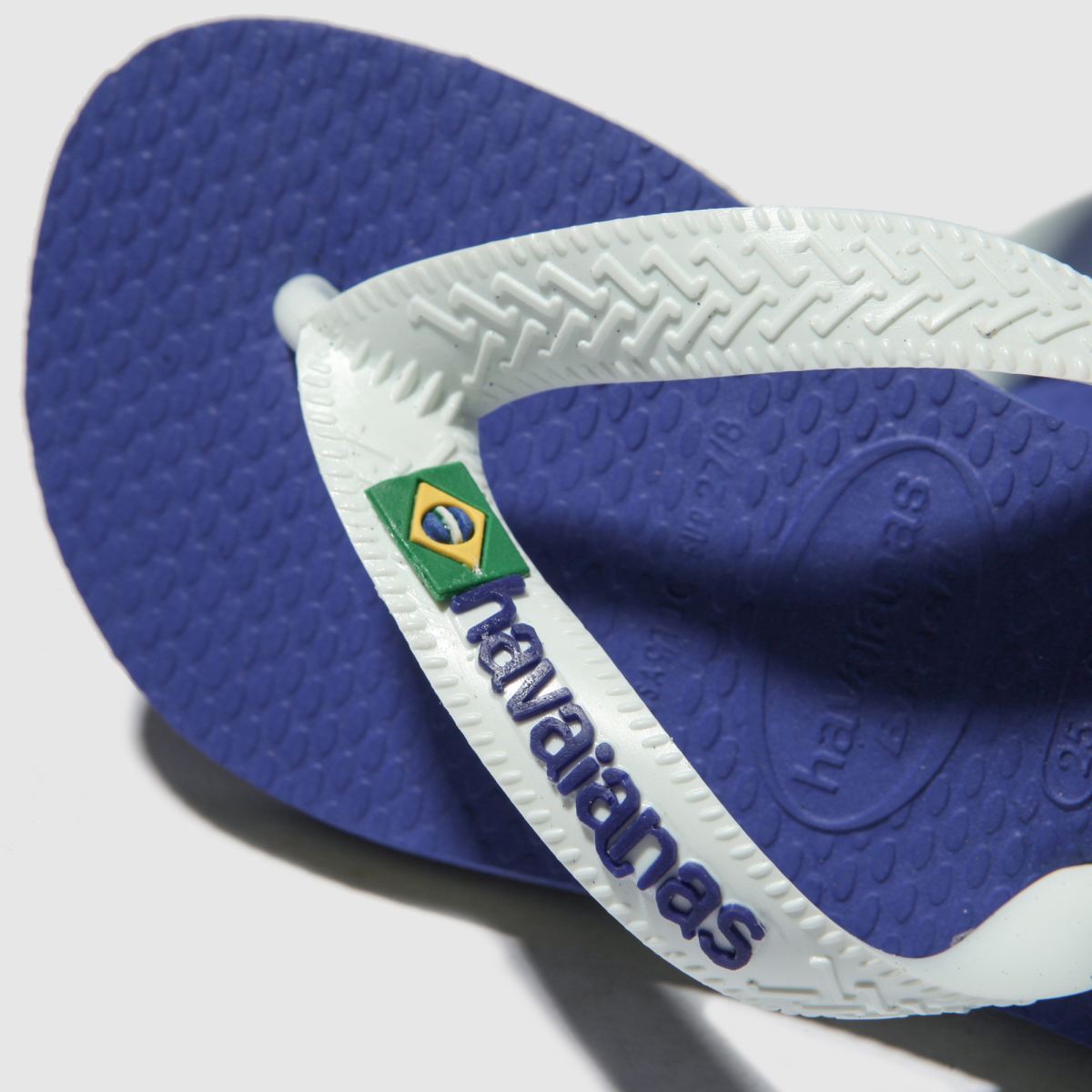Havaianas Brasil Logo Boys Junior in Blue Havaianas Brasil Logo 4