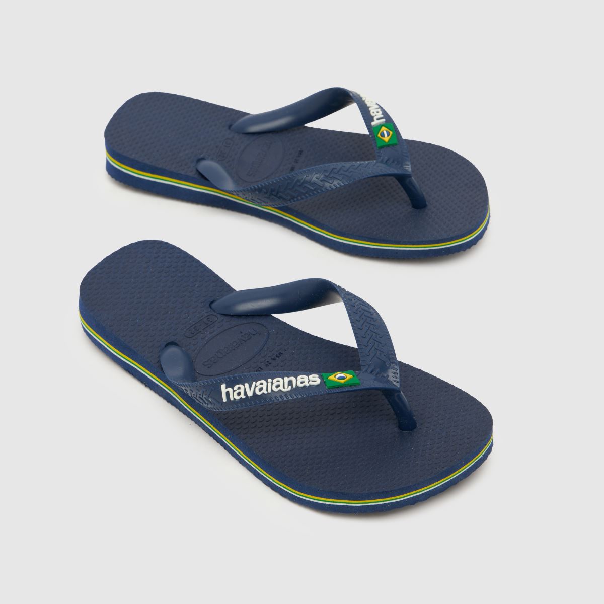 Havaianas Brasil Logo Boys Junior in Navy Havaianas Brasil Logo 4