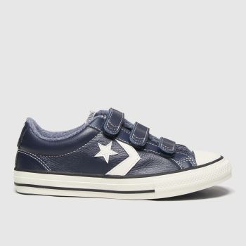 Converse navy & white star player 3v lo mc trainers junior Converse navy & white star player 3v lo mc trainers junior