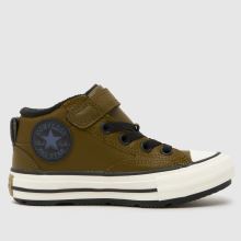 Converse All Star Malden Street Boys Junior in Khaki Converse All Star Malden Street,1 of 4