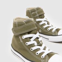 Converse All Star Hi 1V Boys Junior in Khaki Converse All Star Hi 1V,3 of 4