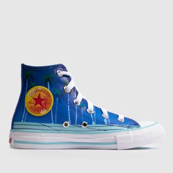 Converse Blue Multi All Star Hi Dragonball Boys Junior