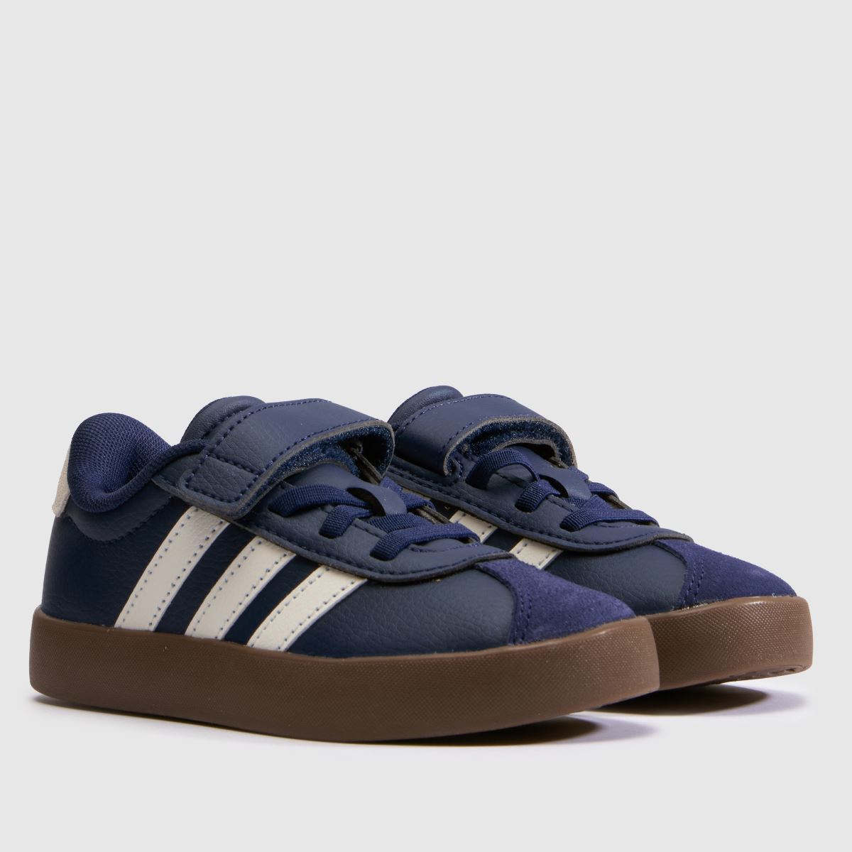 adidas VL Court Boys Junior in Navy & Stone adidas VL Court 1