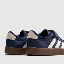 adidas VL Court Boys Junior in Navy & Stone adidas VL Court,4 of 4