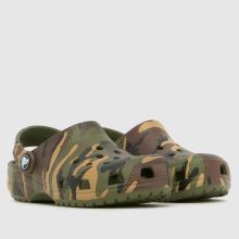 Crocs Classic Clog Boys Junior in Green Multi Crocs Classic Clog,2 of 4