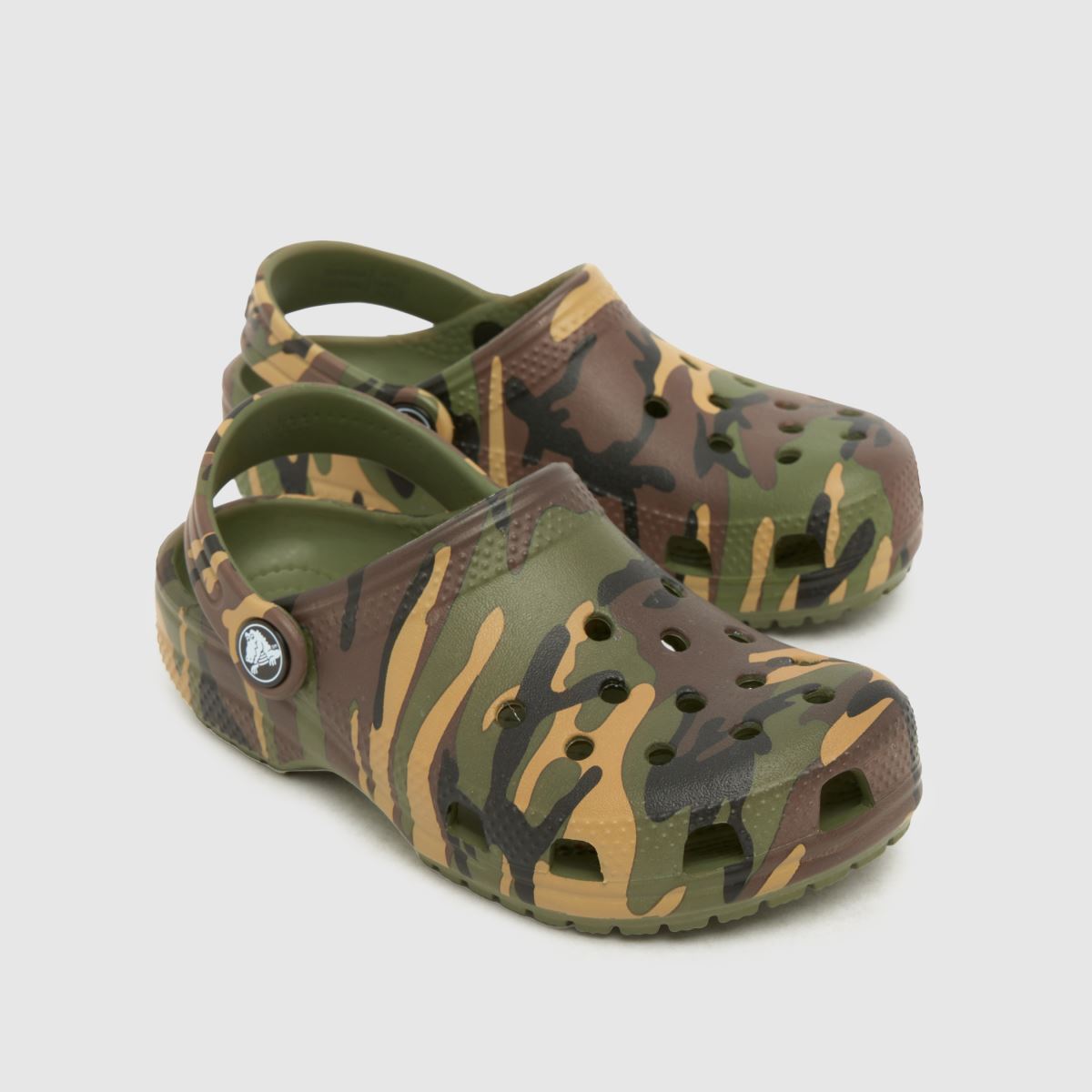 Crocs Classic Clog Boys Junior in Green Multi Crocs Classic Clog 4