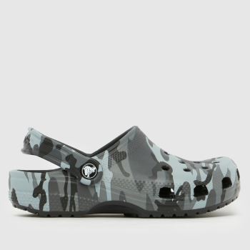 Crocs Black Multi Classic Clog Boys Junior